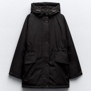 Zara Hooded Padded Parka Large